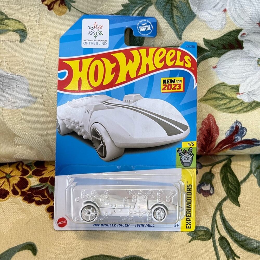 NIB! 2023 Hot Wheels Special Edition TWIN MILL WHITE BRAIL CAR